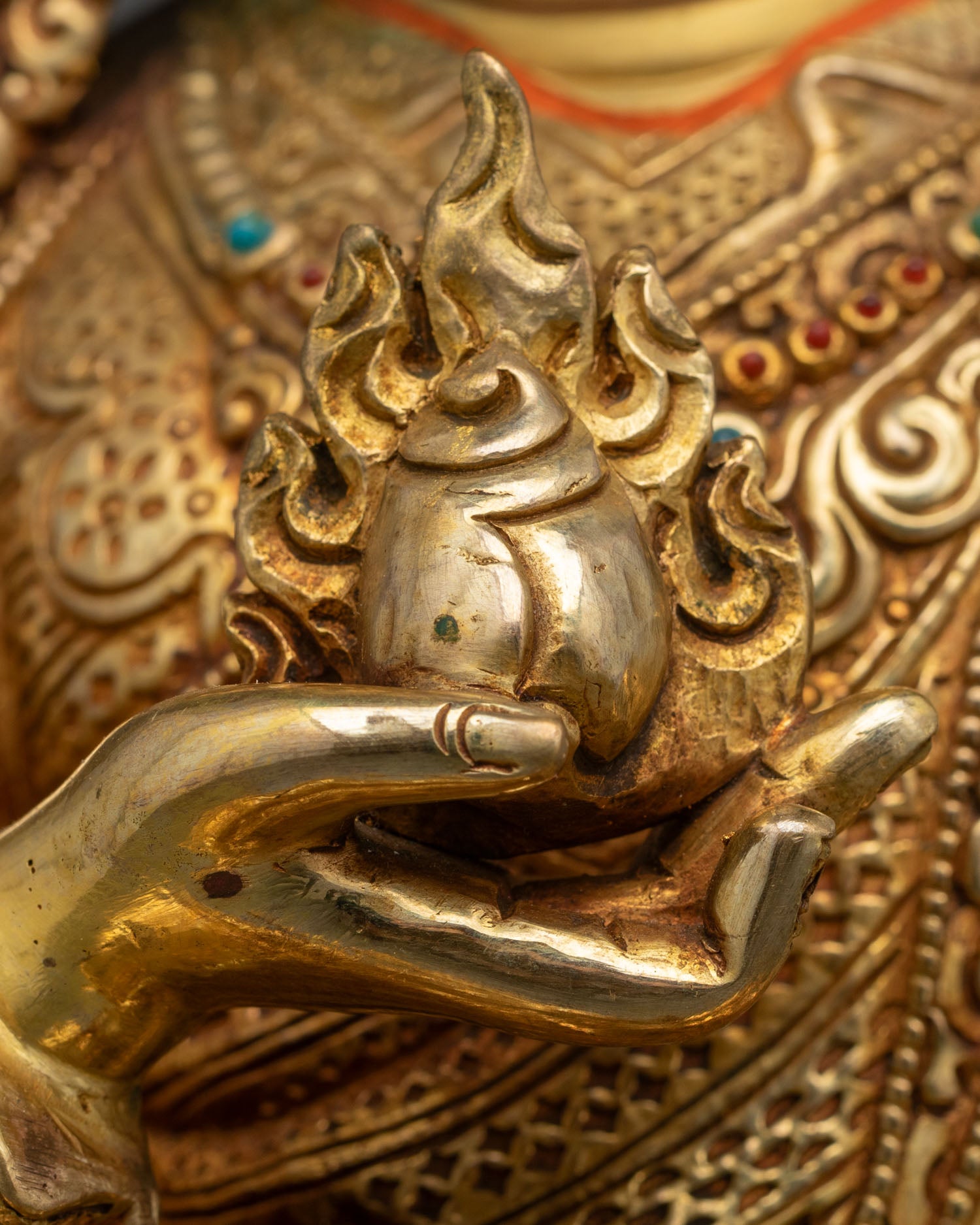 Lama Orgyen Norlha Statue | Buddhist Prosperity Guru Artwork