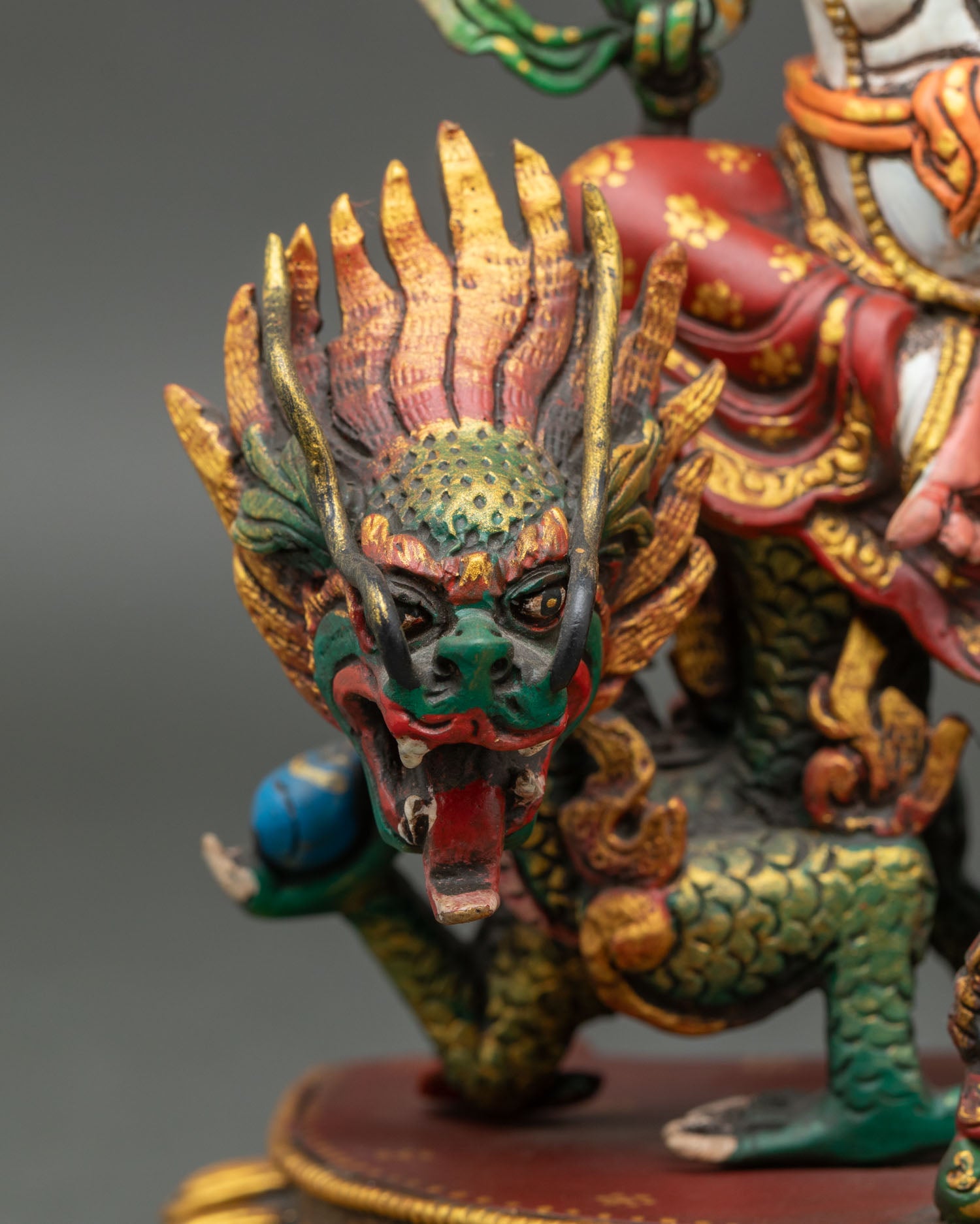 White Dzambhala Statue | Wealth & Fortune Deity Figurine