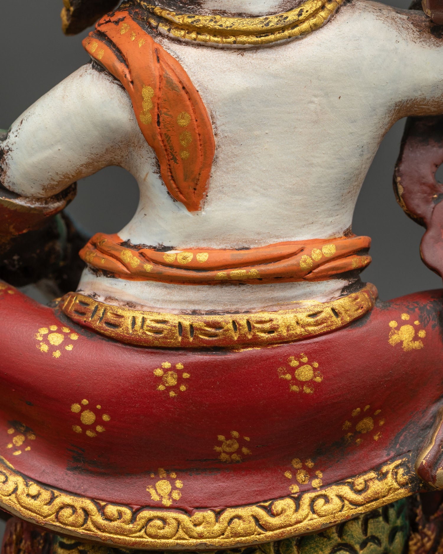 White Dzambhala Statue | Wealth & Fortune Deity Figurine