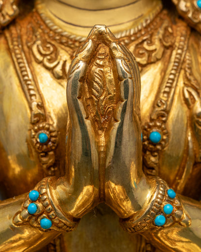 Four-armed Avalokiteshvara Statue | Premium Buddhist Decor