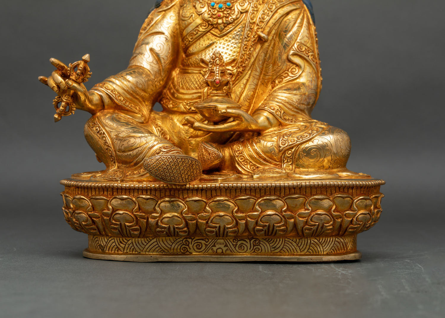 Tibetan Guru Rinpoche Statue | Spiritual Art from Kathmandu Nepal