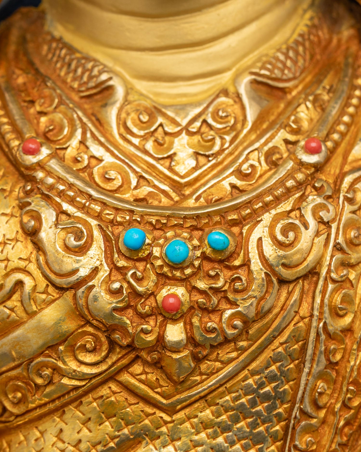 Tibetan Guru Rinpoche Statue | Spiritual Art from Kathmandu Nepal