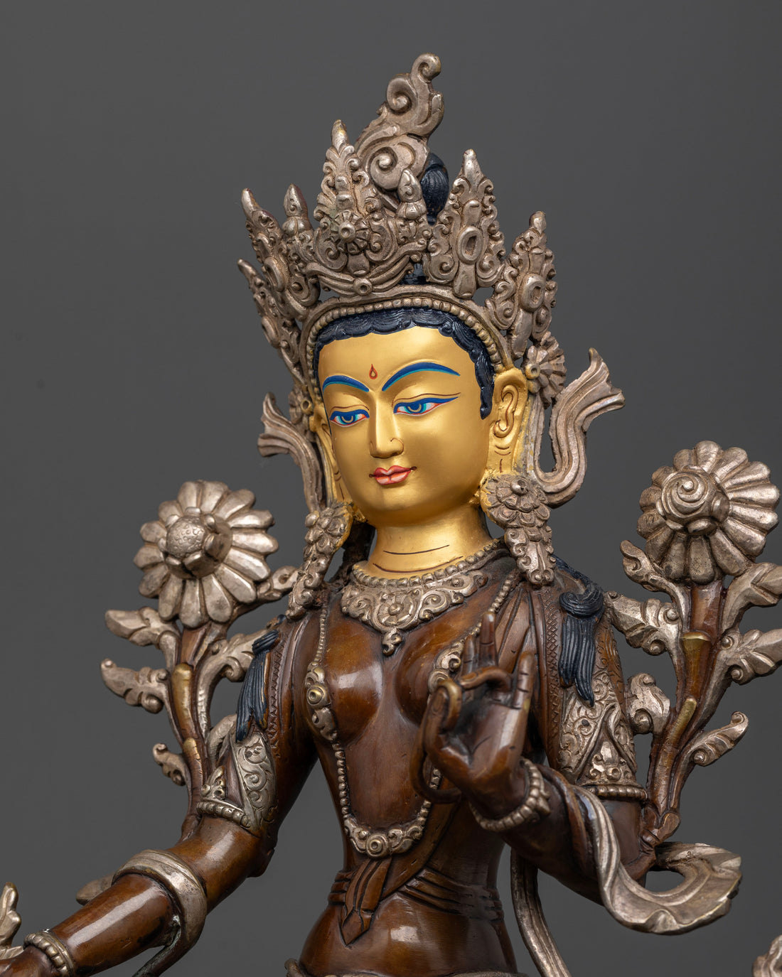 The Timeless Beauty of the Oxidized Green Tara Statue