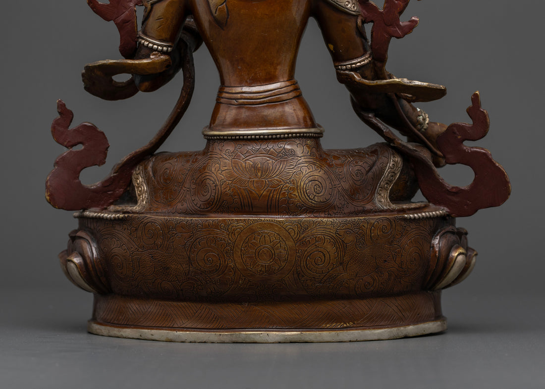 The Timeless Beauty of the Oxidized Green Tara Statue