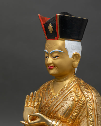 Dusum Khyenpa Statue | First Karmapa Buddhist Art from Nepal