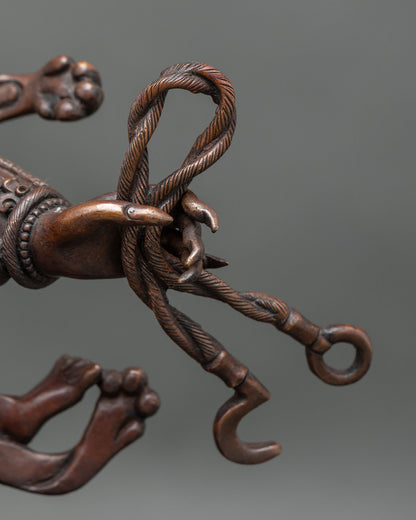 Hayagriva Statue | Oxidized Copper Artwork from Nepal