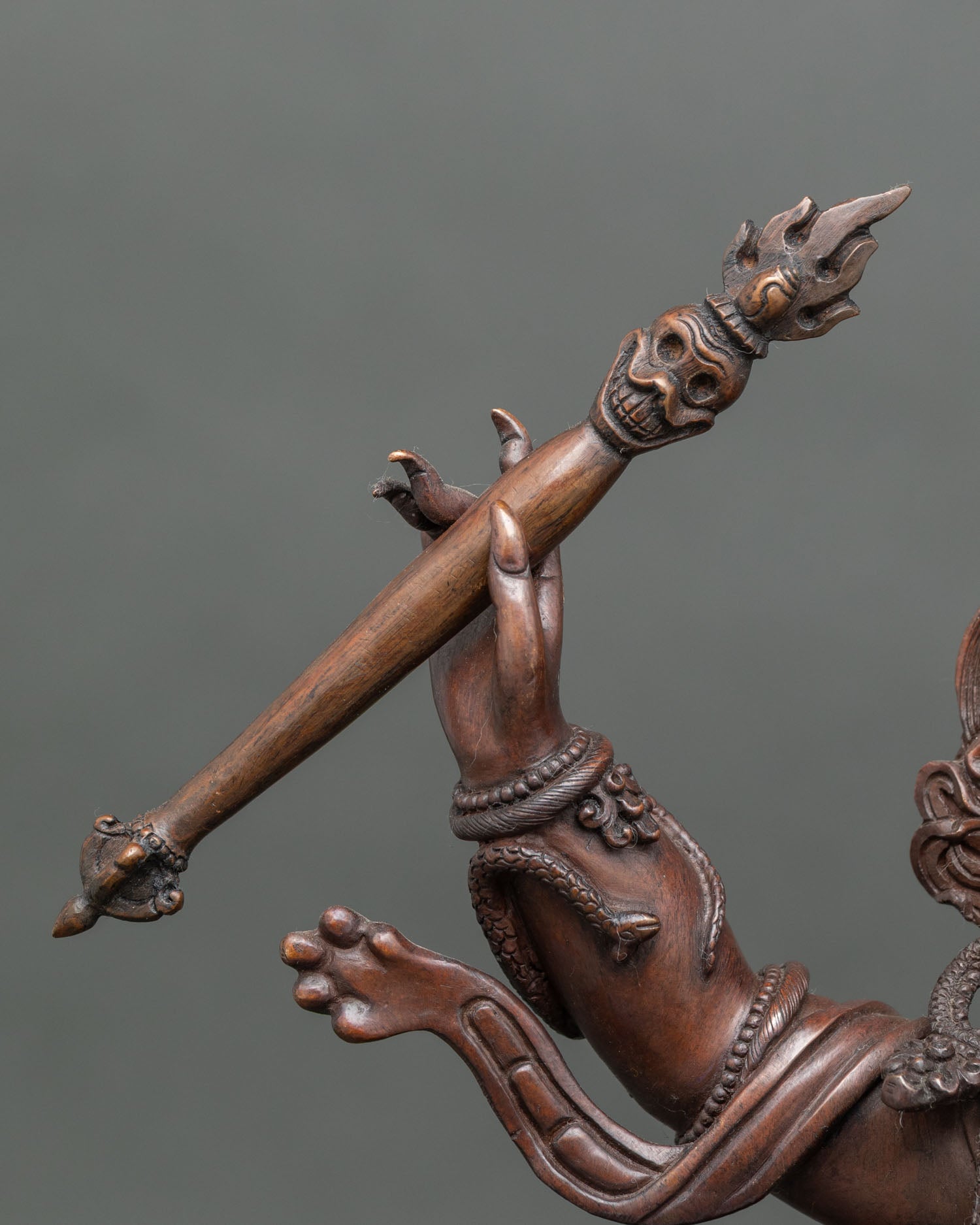 Hayagriva Statue | Oxidized Copper Artwork from Nepal