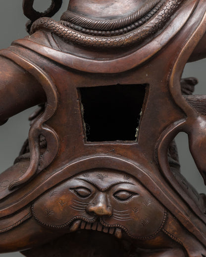Hayagriva Statue | Oxidized Copper Artwork from Nepal