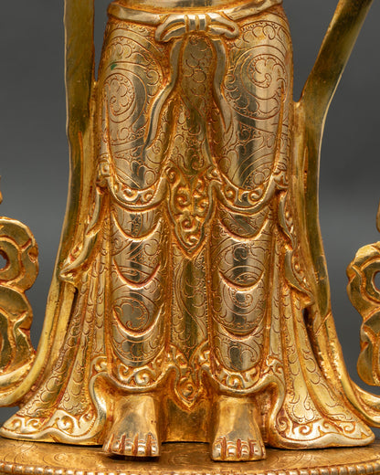 Yeshe Tsogyal & Mandarava Statue Set | Handmade in Nepal