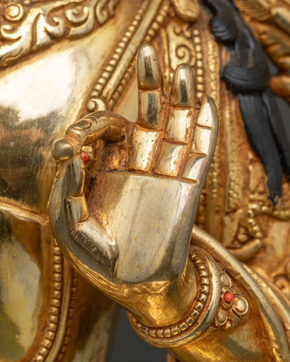 Beautiful Manjushri Statue | Tibetan Buddhist Wisdom Figure