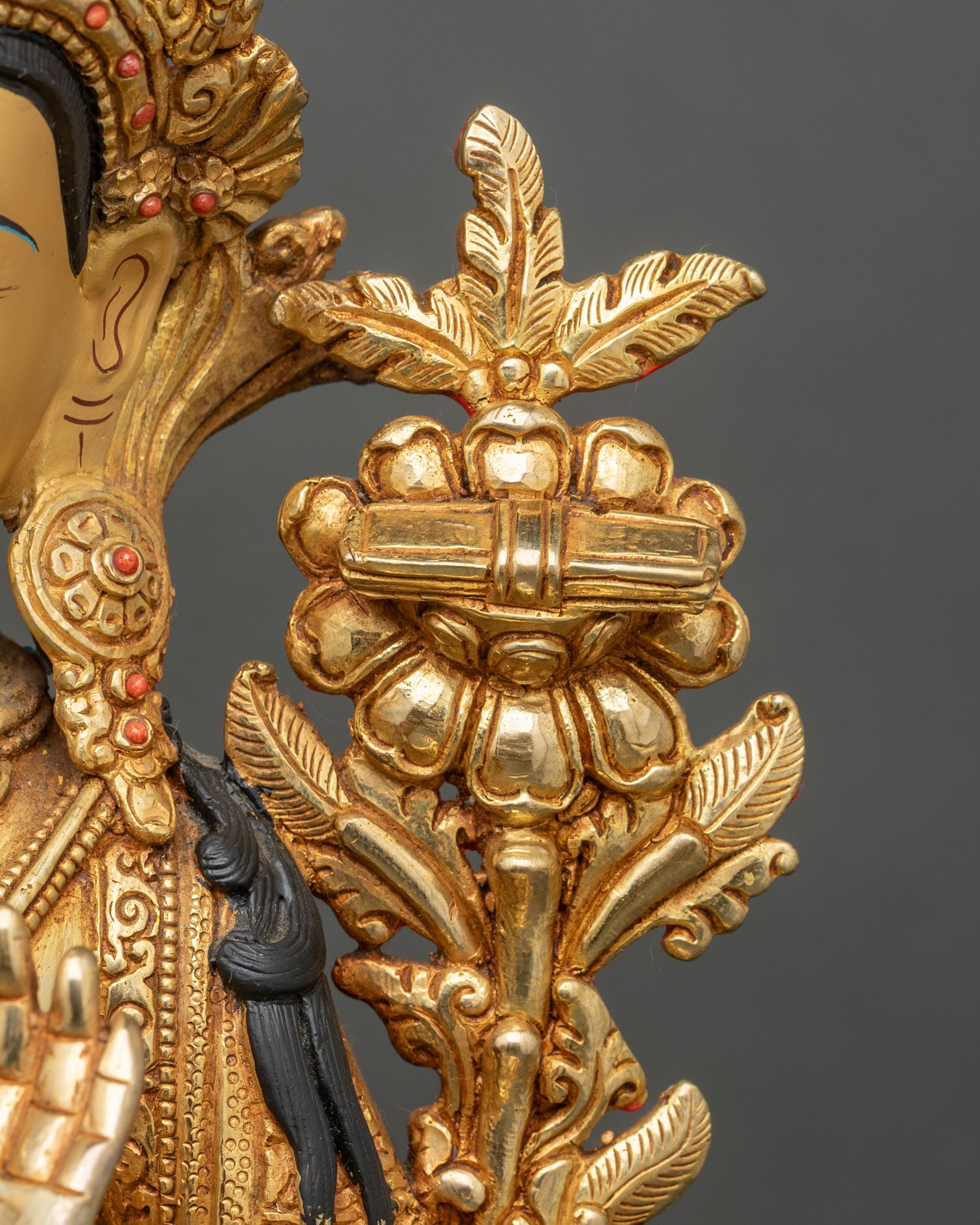 Beautiful Manjushri Statue | Tibetan Buddhist Wisdom Figure