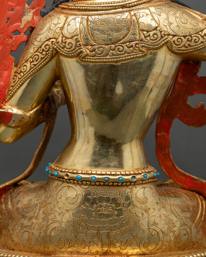 Beautiful Manjushri Statue | Tibetan Buddhist Wisdom Figure