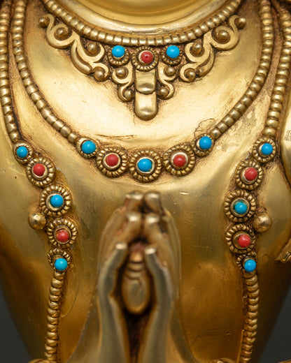 Handcrafted Statue of Chenrezig | Meditation & Mindfulness Decor