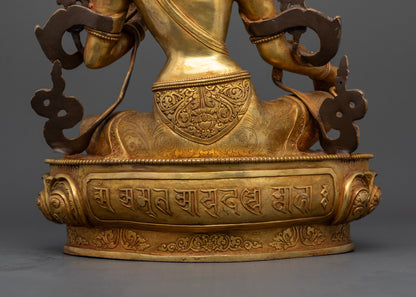 Mystical Guardian: The Green Tara Figurine