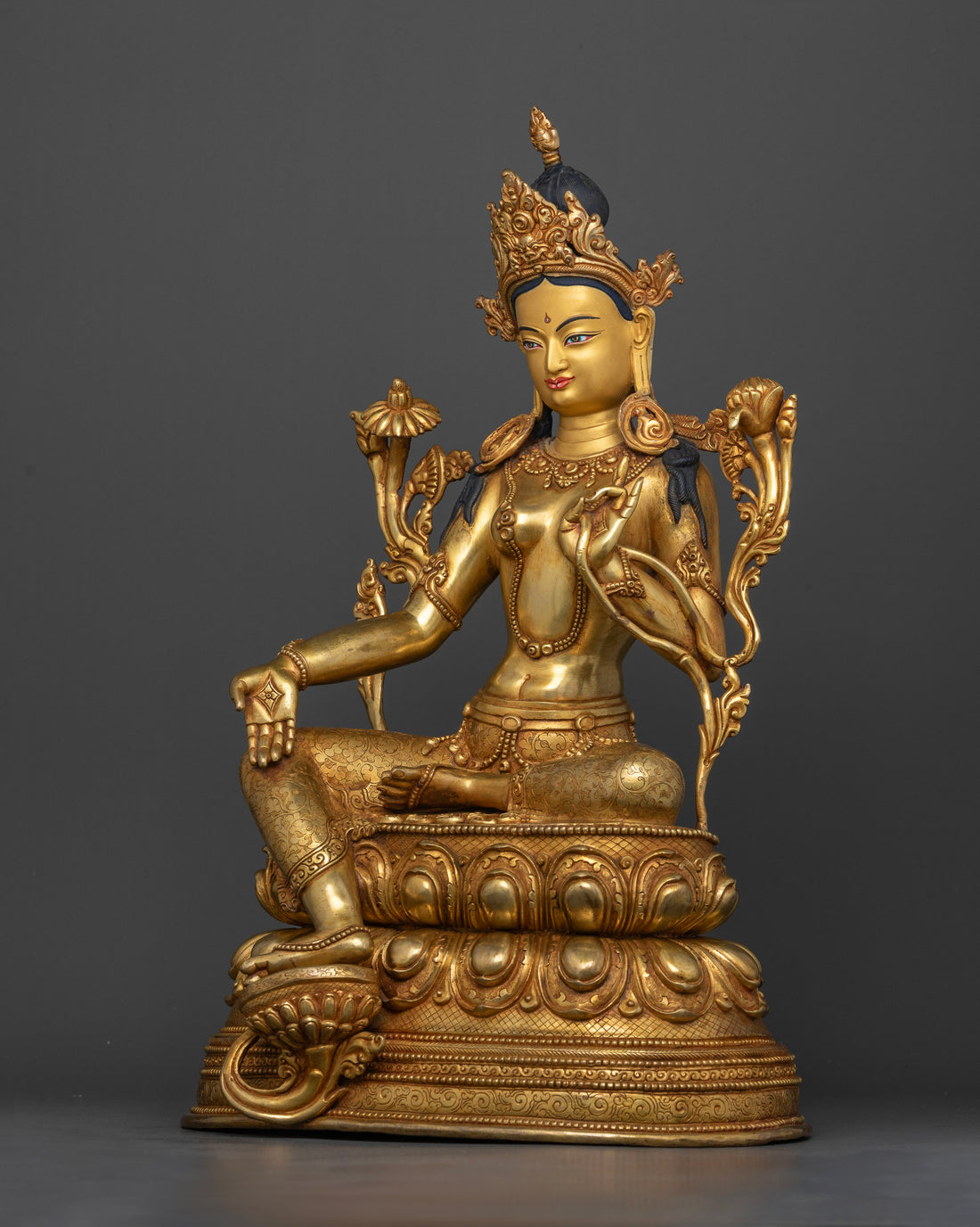 Crafting Serenity: The Green Tara Statue