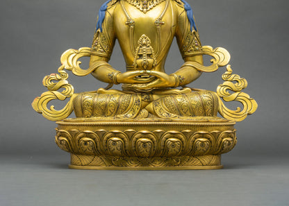 Amitayus Bodhisattva Statue – Handmade in Nepal