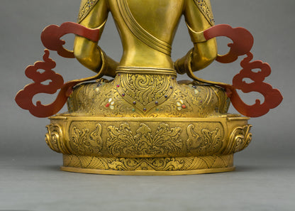 Amitayus Bodhisattva Statue – Handmade in Nepal