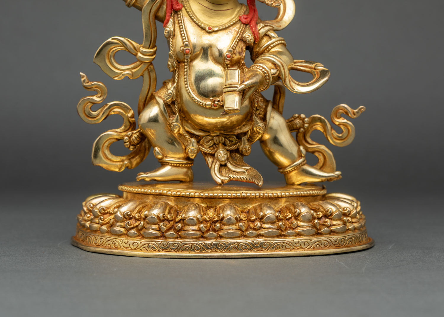 Black Manjushri Statue | Lost-Wax Crafted Copper Figurine