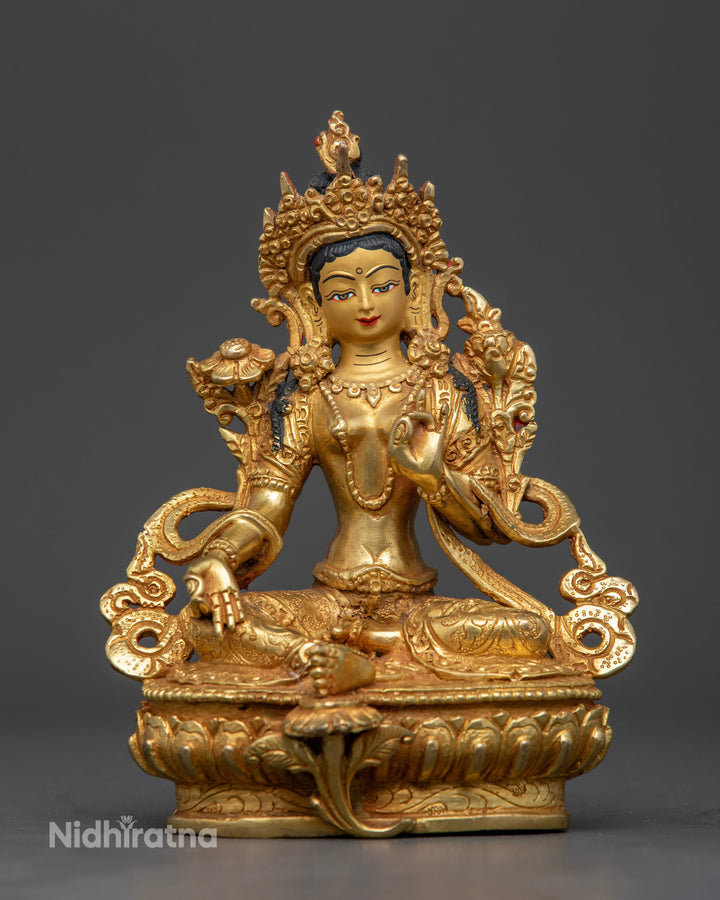 Sacred Elegance: The Green Tara Effigy