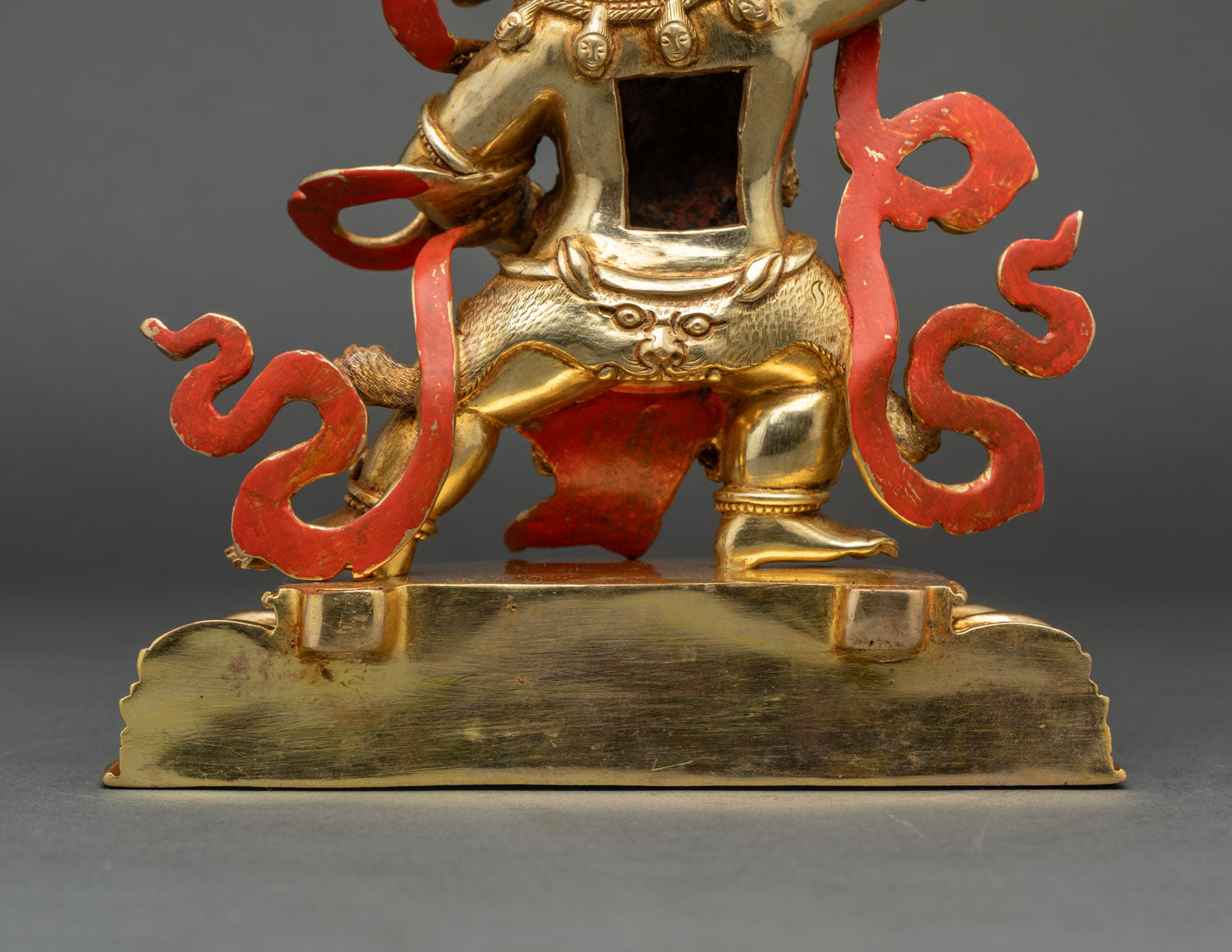 Black Manjushri Statue | Lost-Wax Crafted Copper Figurine