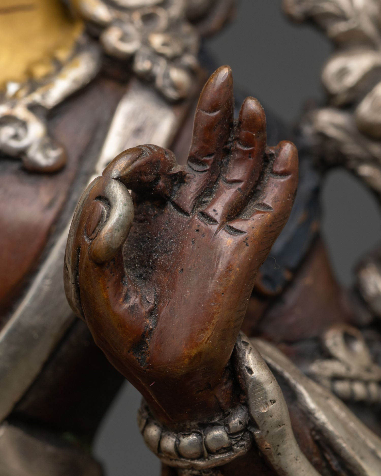 Lion Manjushri Statue