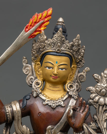 Lion Manjushri Statue