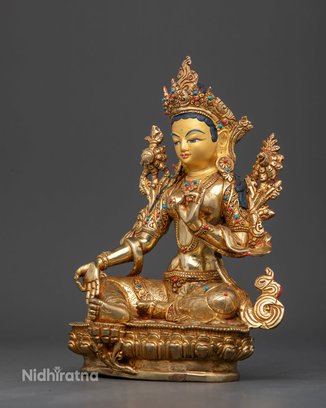 The Radiance of Mercy: Green Tara Statue