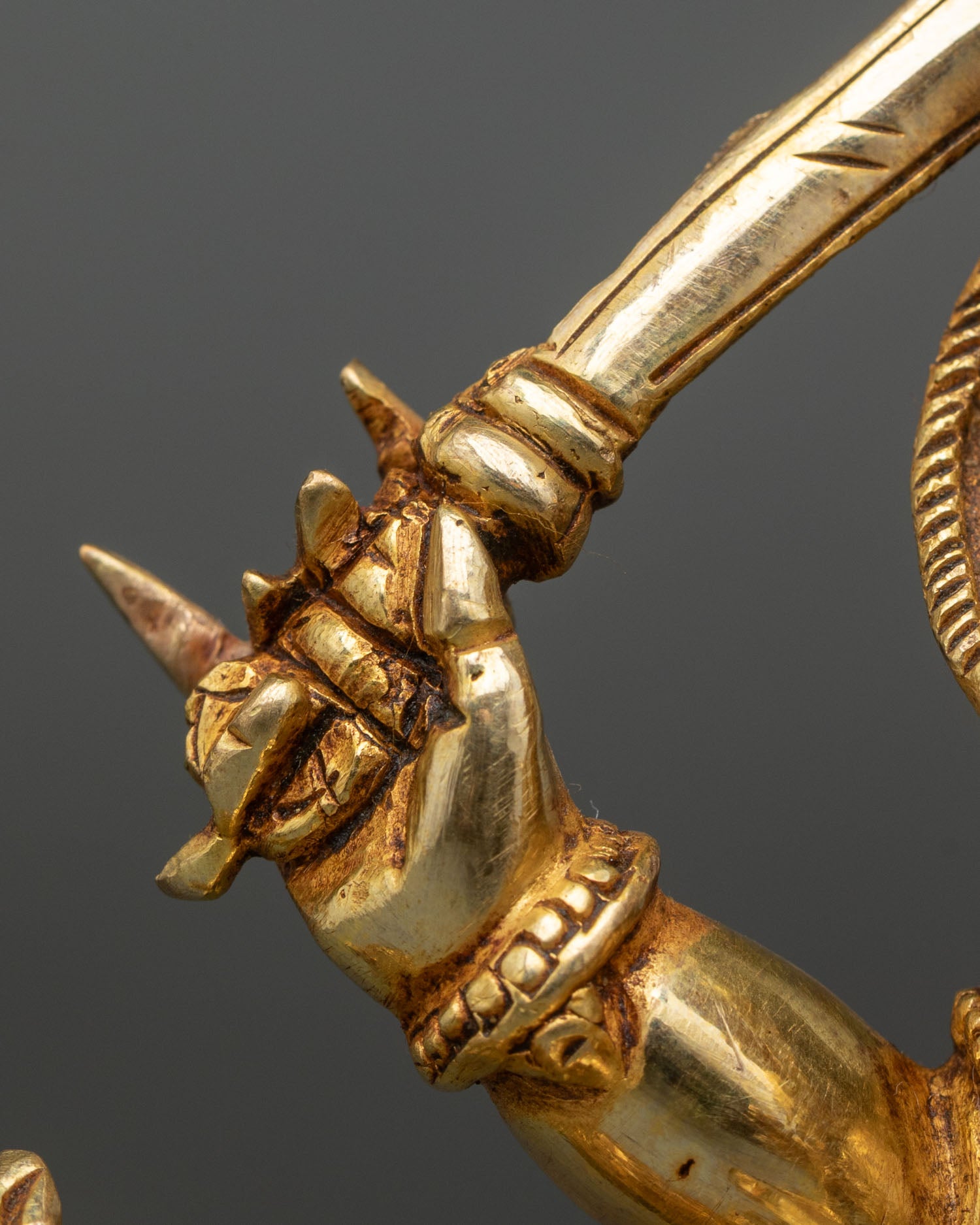 Four-Armed Mahakala Statue | Buddhist Protector Deity Art