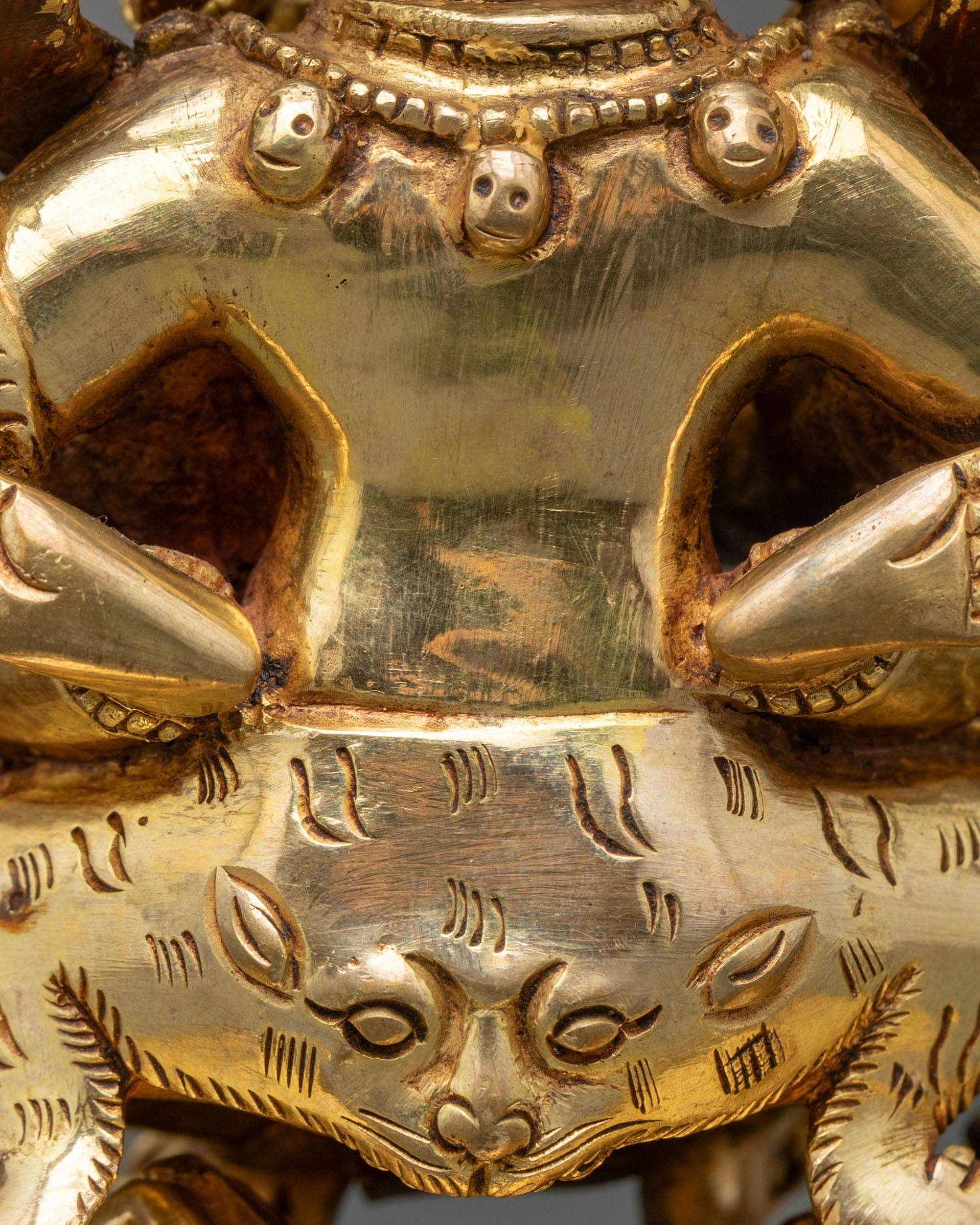 Four-Armed Mahakala Statue | Buddhist Protector Deity Art