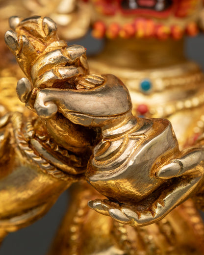 Four-Armed Mahakala Statue | Buddhist Protector Deity Art