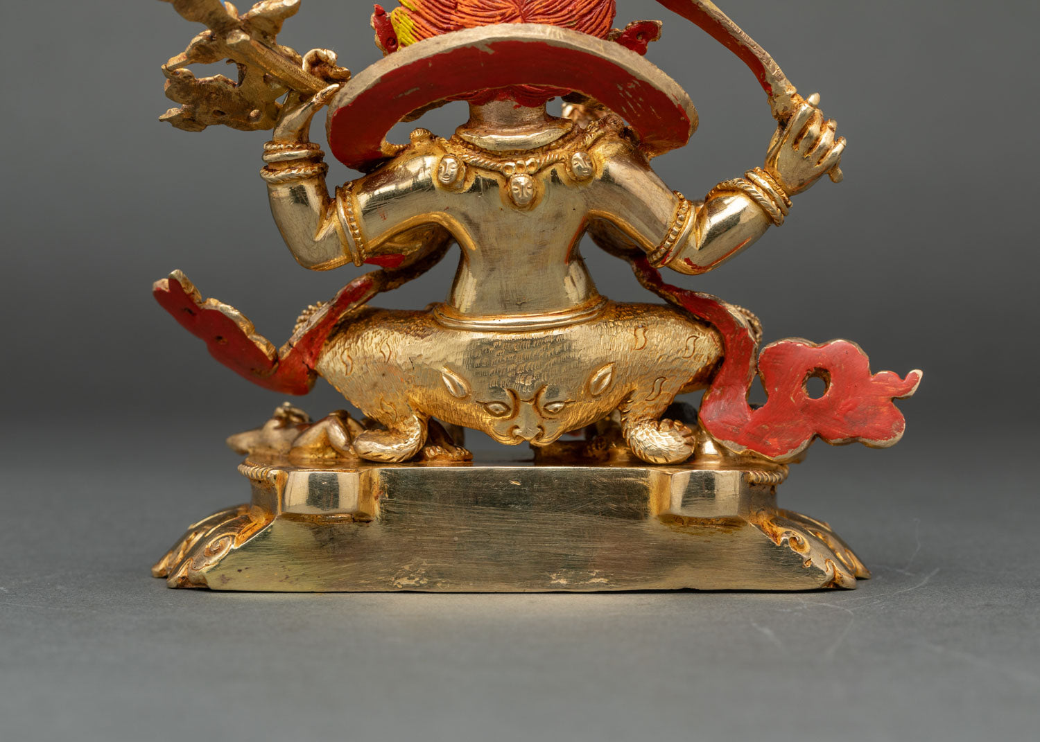 Four-Armed Mahakala Statue | Authentic Tibetan Sacred Art