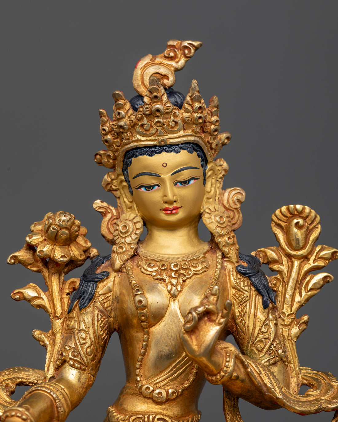 The Compassionate Guardian: Green Tara Statue