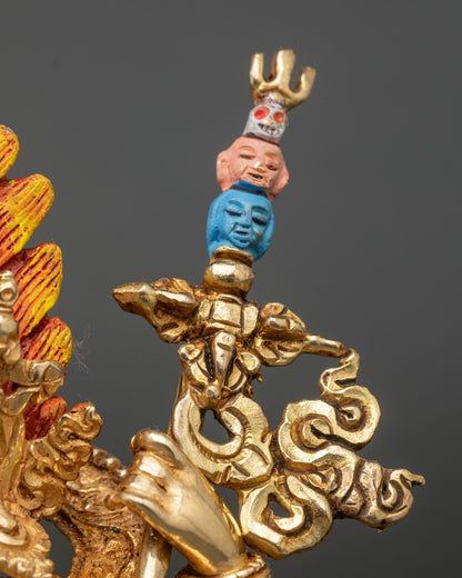 Four Armed Mahakala Statue | Wrathful Buddhist Protector