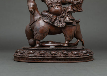 Garwa Nagpo Damchen Statue | Fierce Protector of Dharma