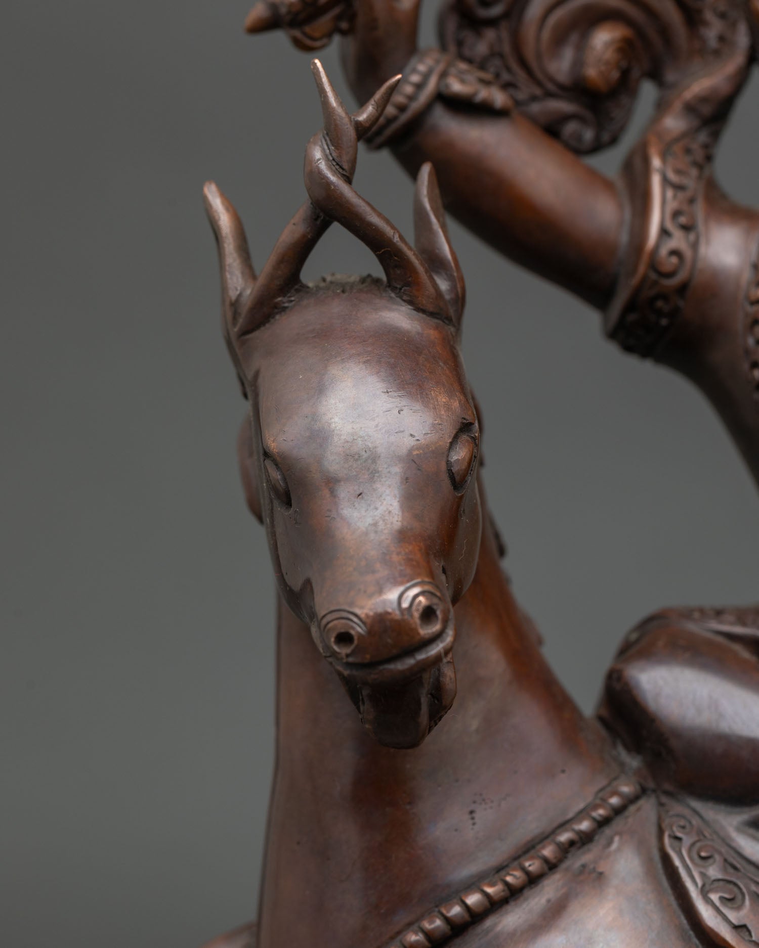 Garwa Nagpo Damchen Statue | Fierce Protector of Dharma
