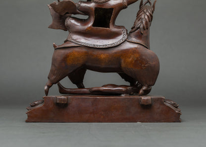 Garwa Nagpo Damchen Statue | Fierce Protector of Dharma