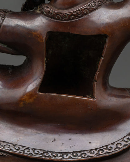 Garwa Nagpo Damchen Statue | Fierce Protector of Dharma
