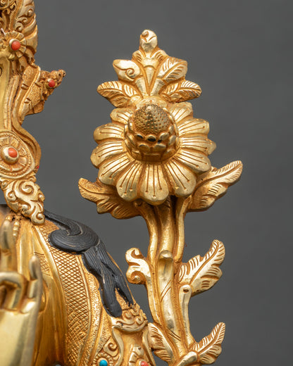 Green Tara Statue | Compassionate Goddess Figurine