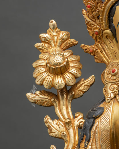 Green Tara Statue | Compassionate Goddess Figurine