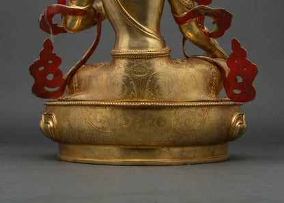Green Tara Statue | Compassionate Goddess Figurine