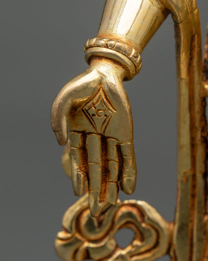 Standing Chenrezig Statue – Tibetan Lokeshwara Sculpture