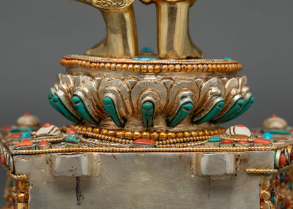 Standing Chenrezig Statue – Tibetan Lokeshwara Sculpture
