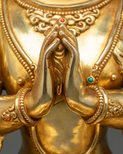Chenrezig Statue | Four-Armed Compassionate Bodhisattva Figure