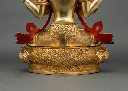 Chenrezig Statue | Four-Armed Compassionate Bodhisattva Figure