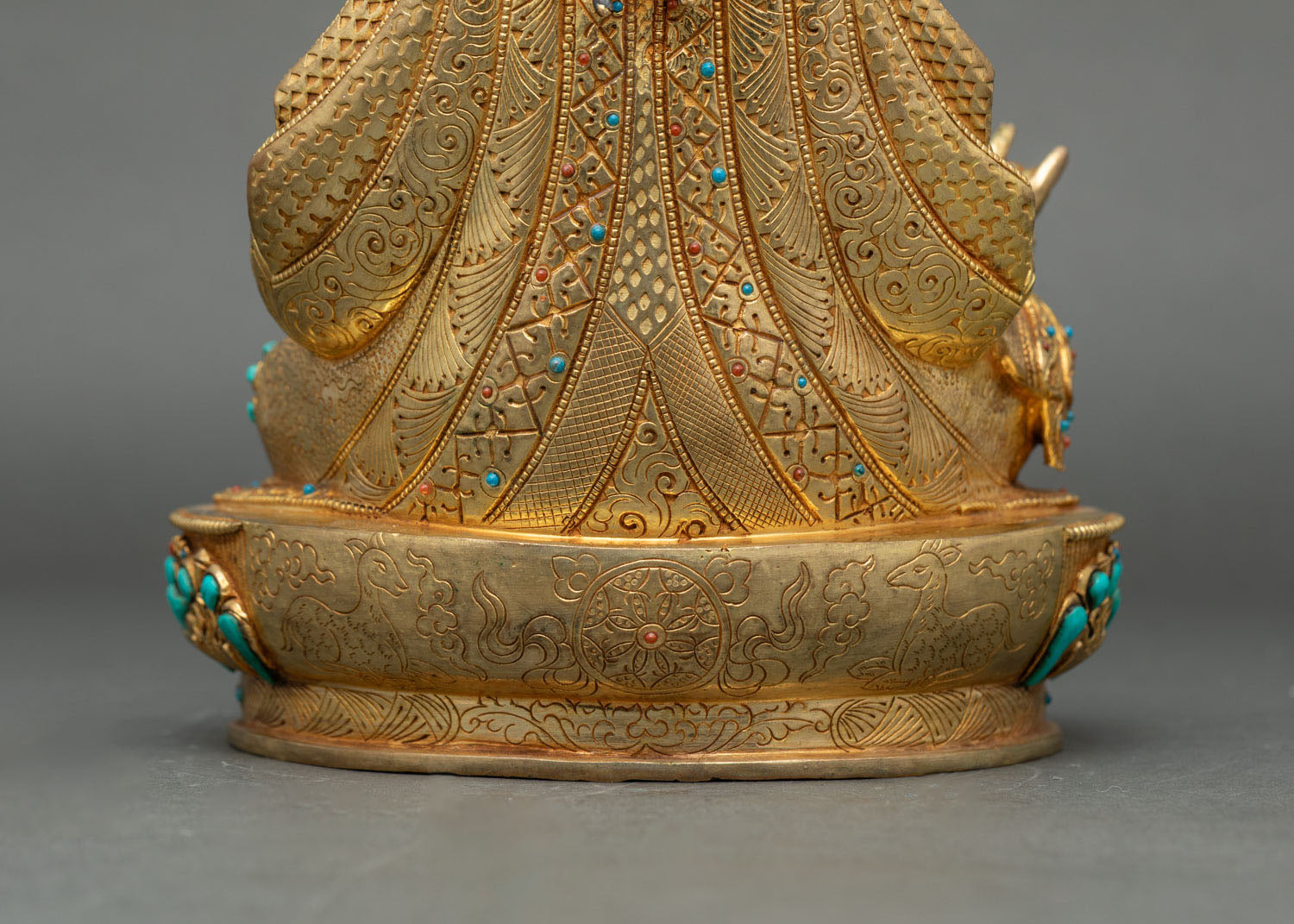 Guru Rinpoche Trio Statue Set | Buddhist Spiritual Figurines