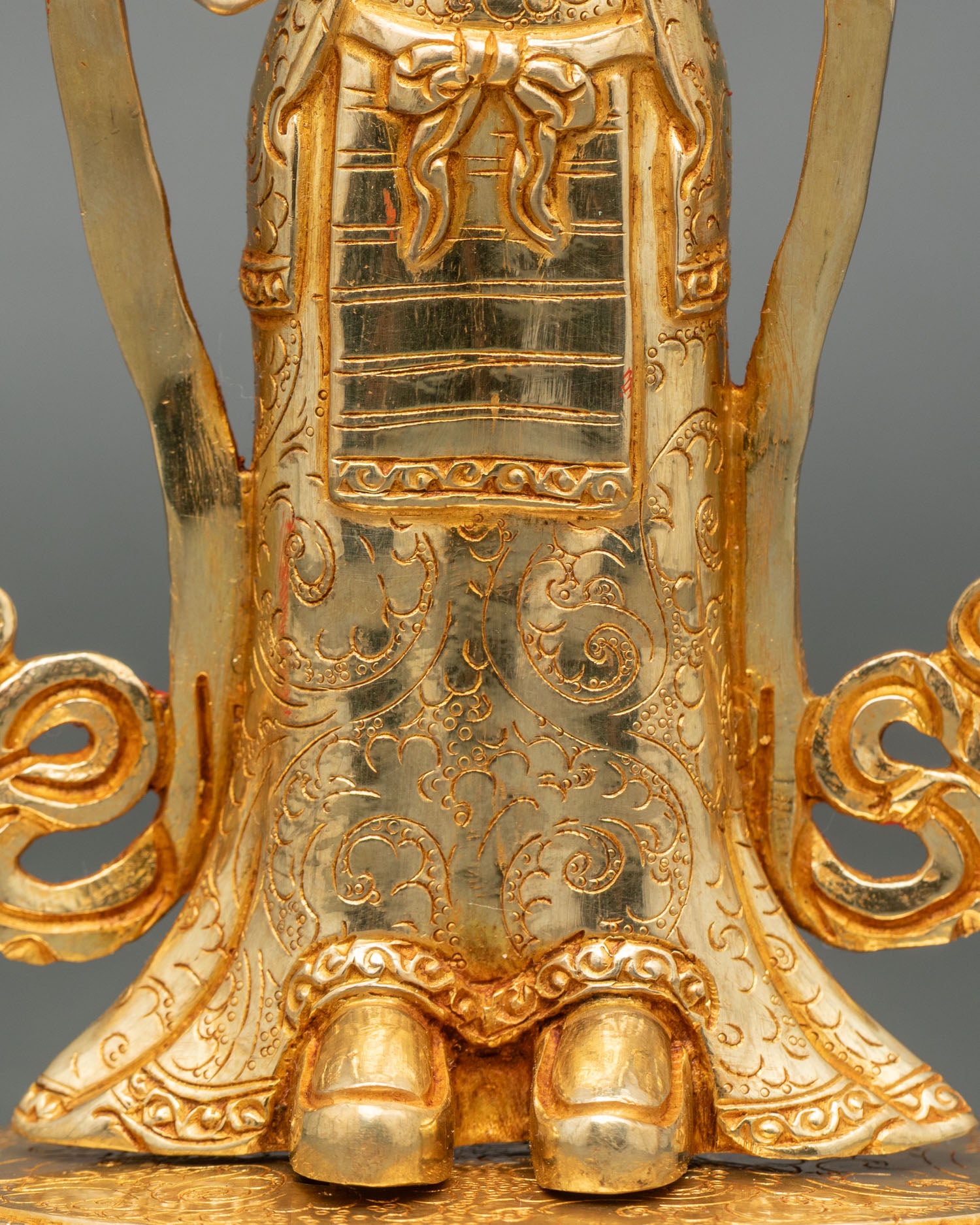 Guru Rinpoche & Two Attendants Statue | Traditional Himalayan Art