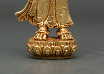Guru Rinpoche Trio Statue Set | Buddhist Spiritual Figurines