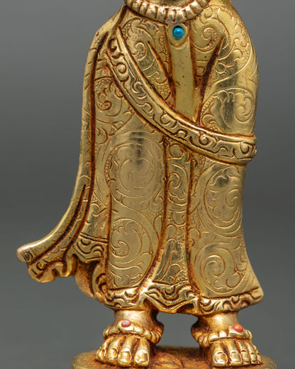 Guru Rinpoche Trio Statue Set | Buddhist Spiritual Figurines