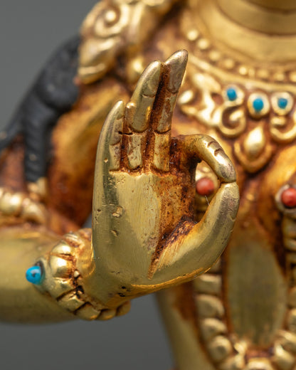 Guru Rinpoche Trio Statue Set | Buddhist Spiritual Figurines
