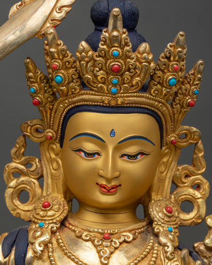 Manjushri Sculpture | Sacred Bodhisattva of Wisdom